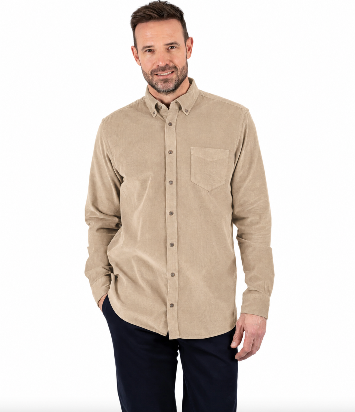 FLØJS SKJORTE - BEIGE
