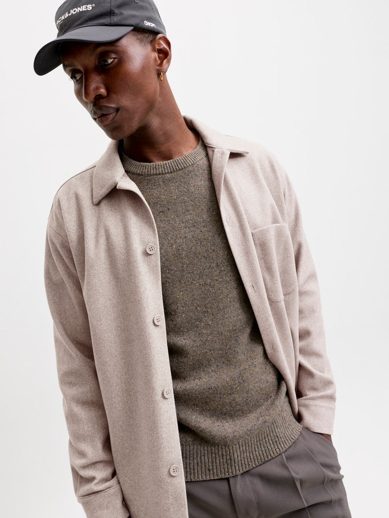 JACK&JONES OVERSHIRTS - BEIGE