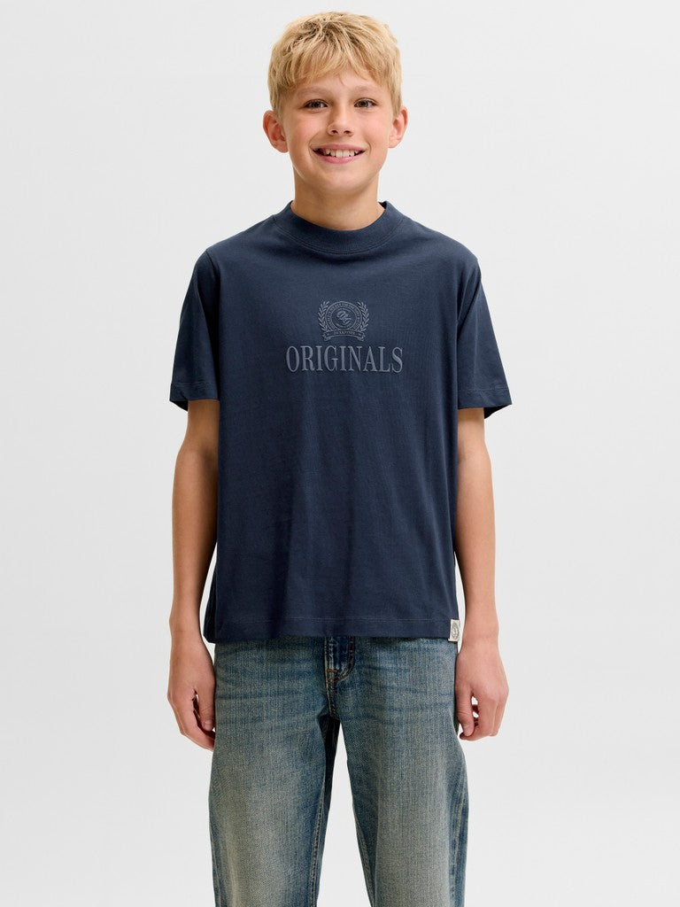 JUNIOR T-SHIRT - BEIGE/BLÅ/GRØN