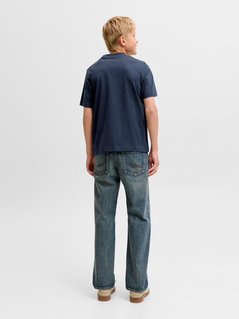 JUNIOR T-SHIRT - BEIGE/BLÅ/GRØN