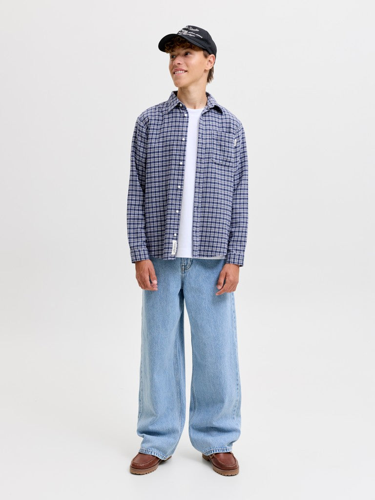 JUNIOR SKJORTE - BLÅ