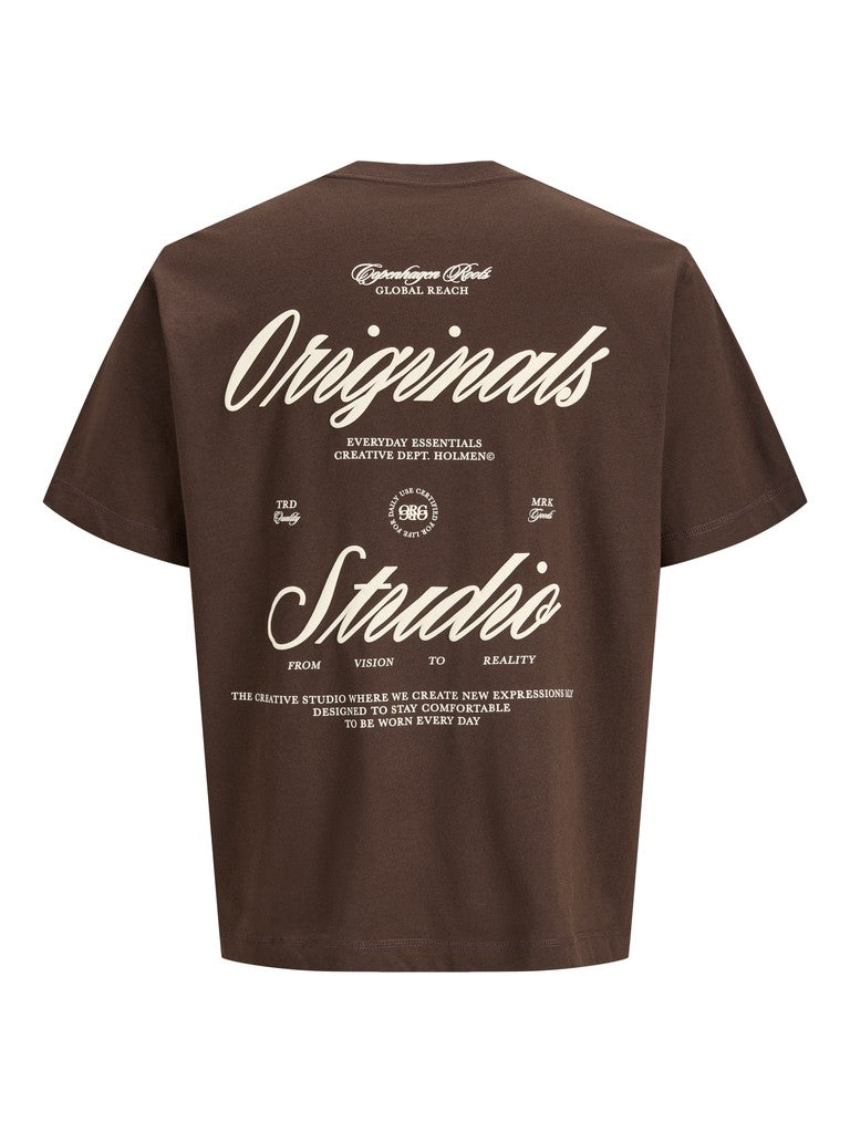 JUNIOR T-SHIRT - BEIGE/BRUN