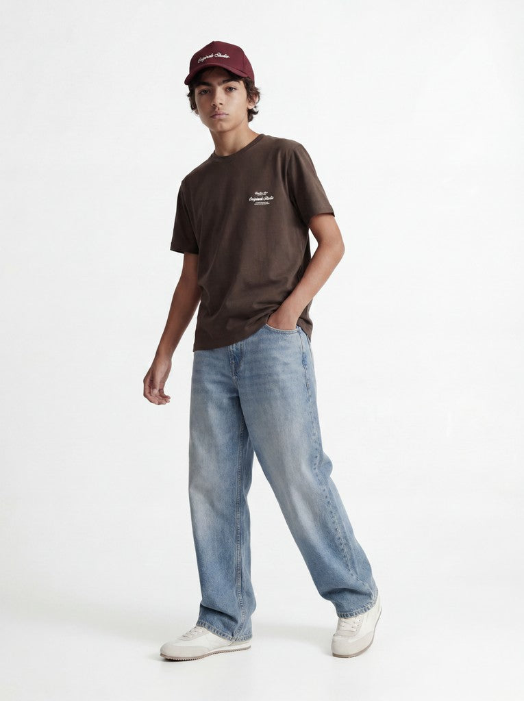 JUNIOR T-SHIRT - BEIGE/BRUN