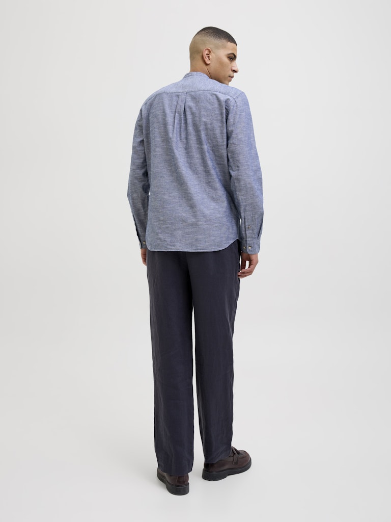 JACK&JONES SKJORTE KINA - BLÅ