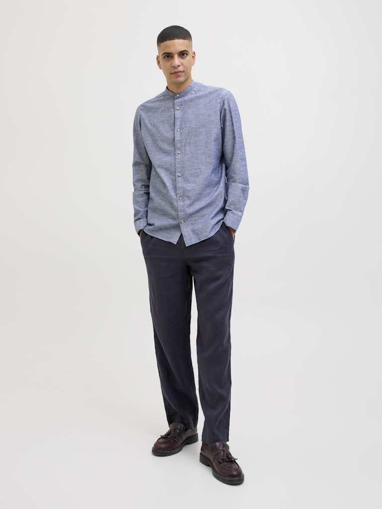 JACK&JONES SKJORTE KINA - BLÅ