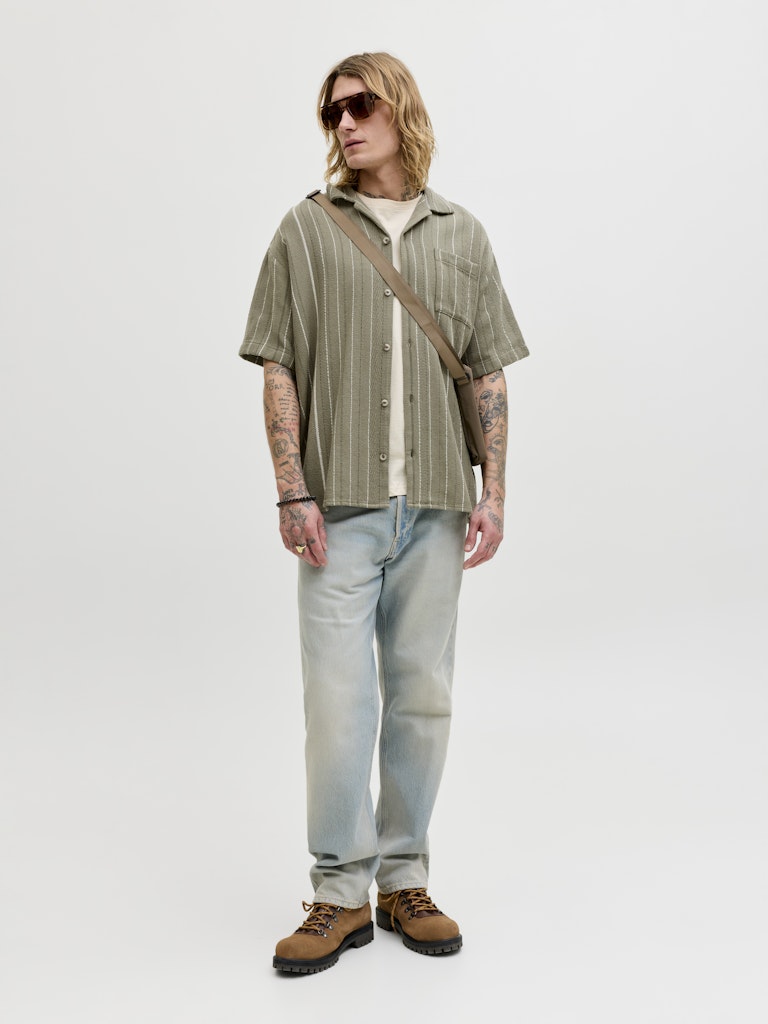 JACK&JONES SKJORTE - BRADLEY - GRØN