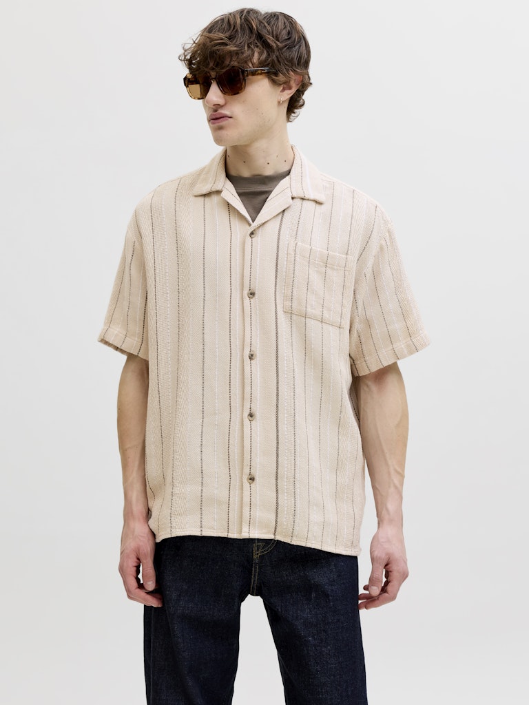 JACK&JONES SKJORTE - BRADLEY - BEIGE