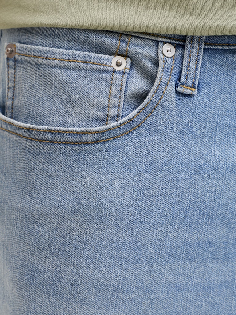 JACK&JONES SHORTS - BLÅ/BEIGE