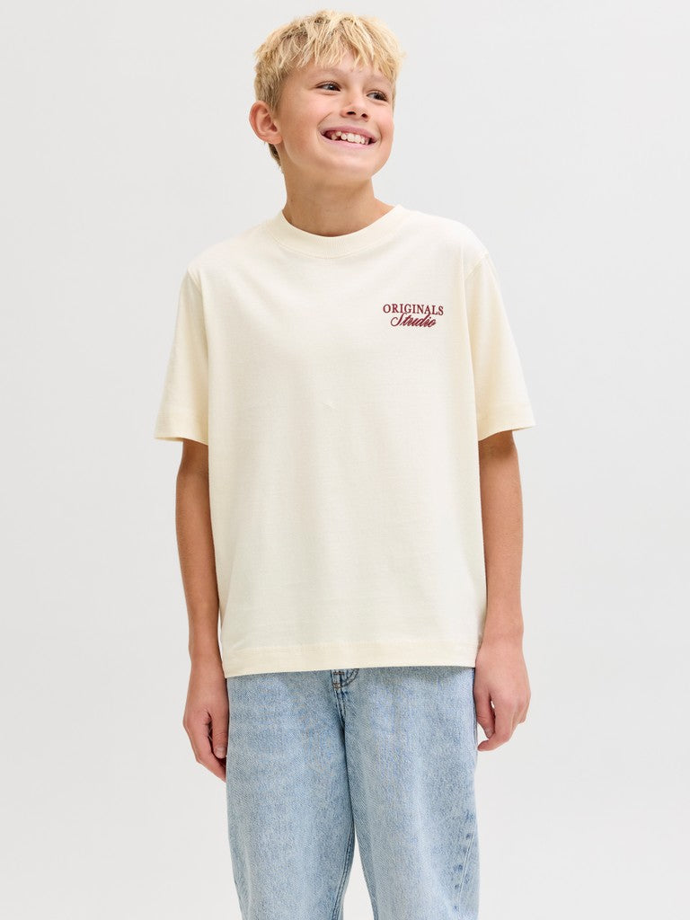 JUNIOR T-SHIRT - BEIGE/BRUN