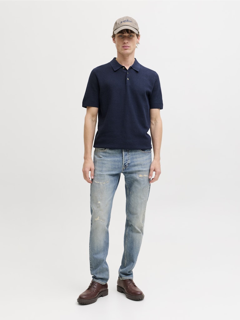 JACK&JONES POLO - BLÅ