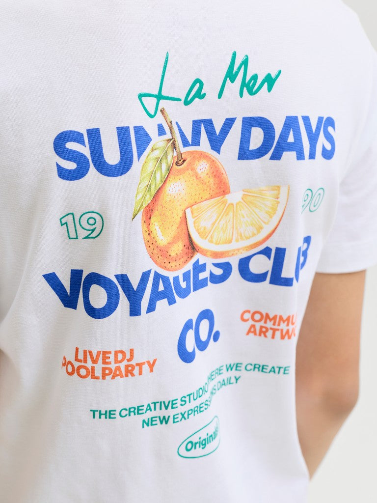 JUNIOR T-SHIRTS - HVID/SORT