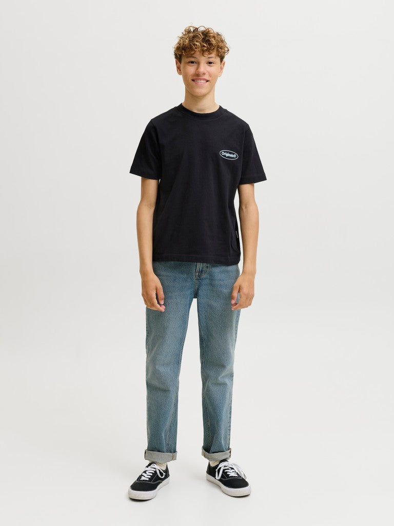 JUNIOR T-SHIRTS - HVID/SORT