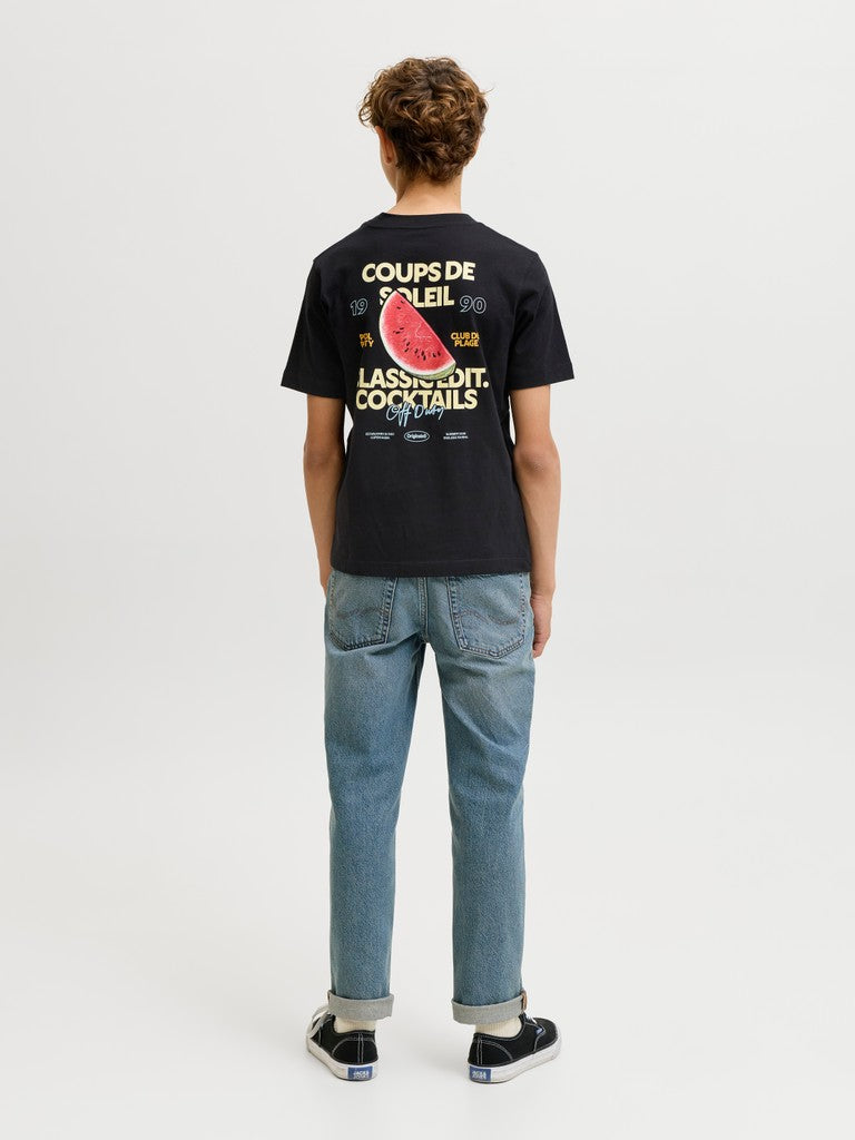 JUNIOR T-SHIRTS - HVID/SORT