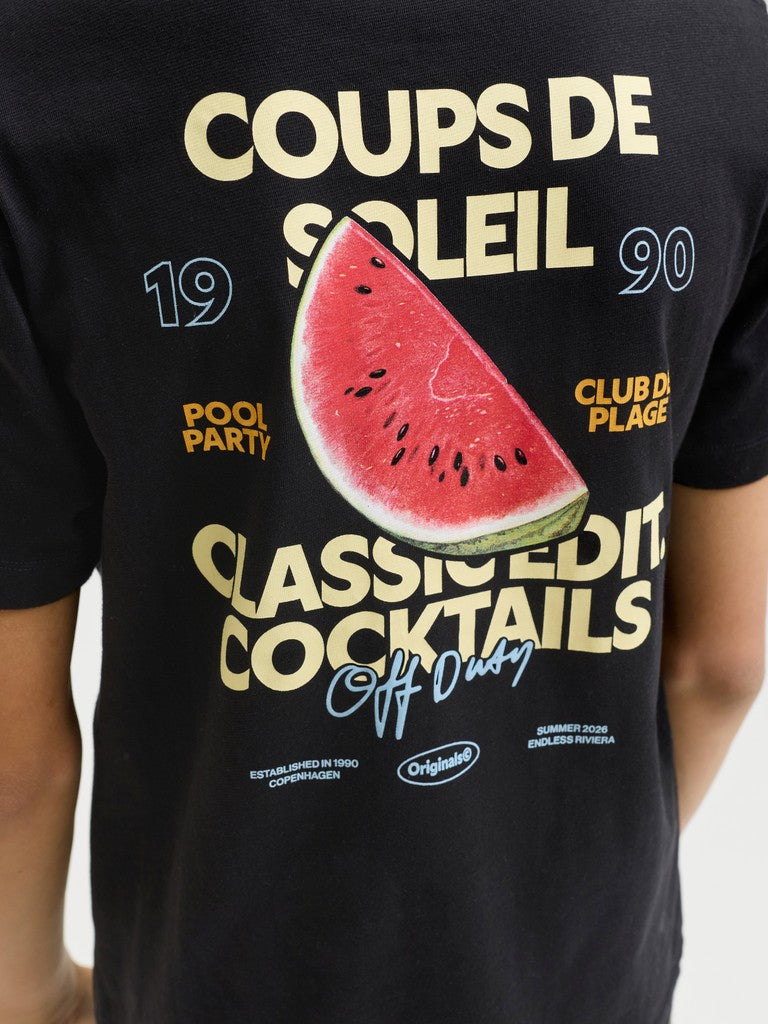 JUNIOR T-SHIRTS - HVID/SORT
