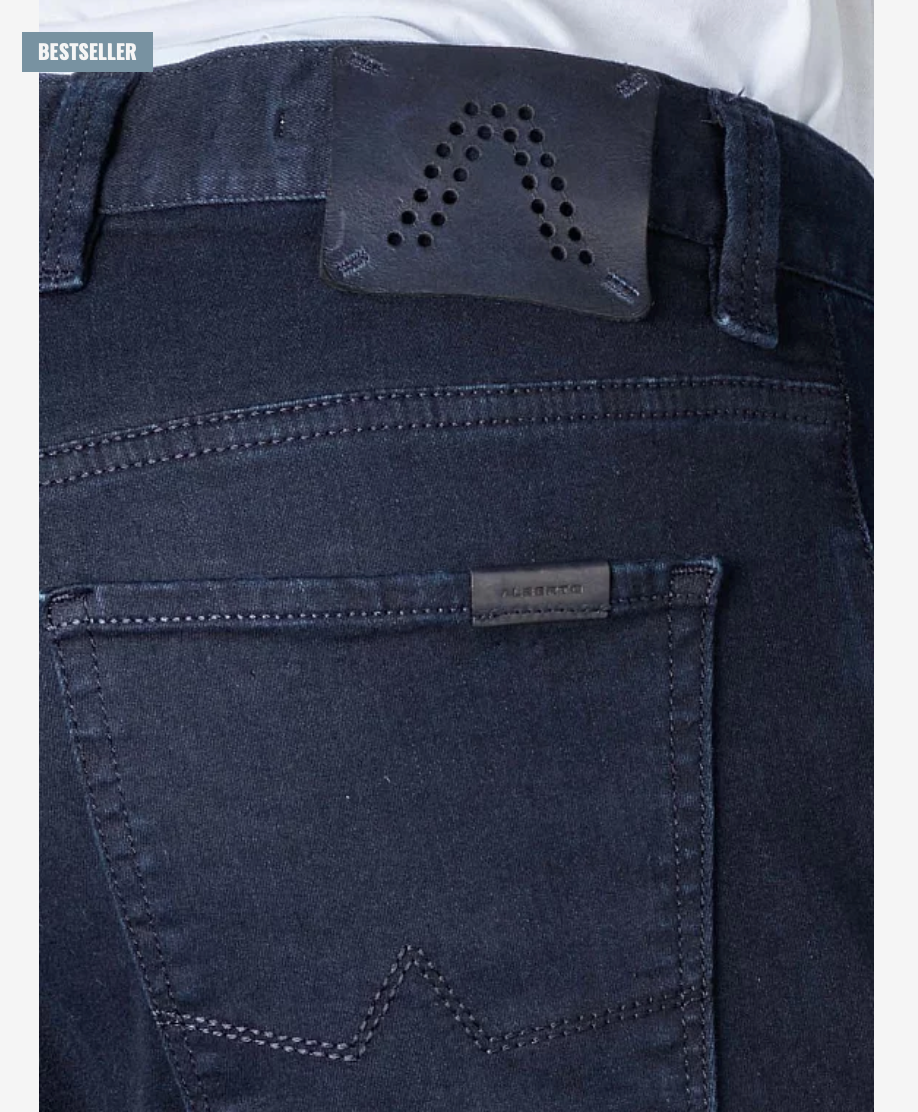 JEANS PIPE MØRK BLÅ