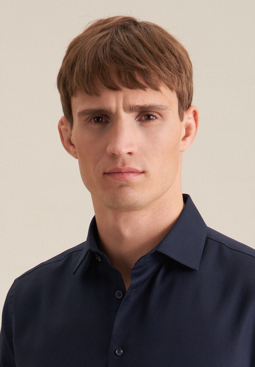 SKJORTE SEIDENSTICKER - BLÅ