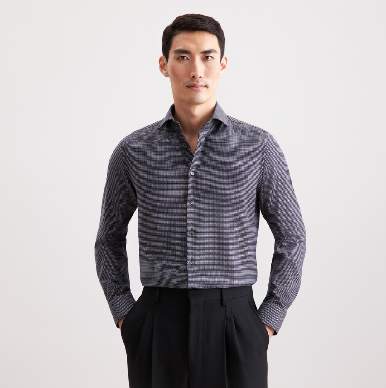 SKJORTE SEIDENSTICKER - GRÅ