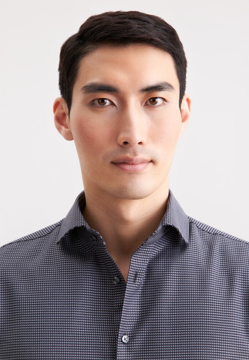 SKJORTE SEIDENSTICKER - GRÅ