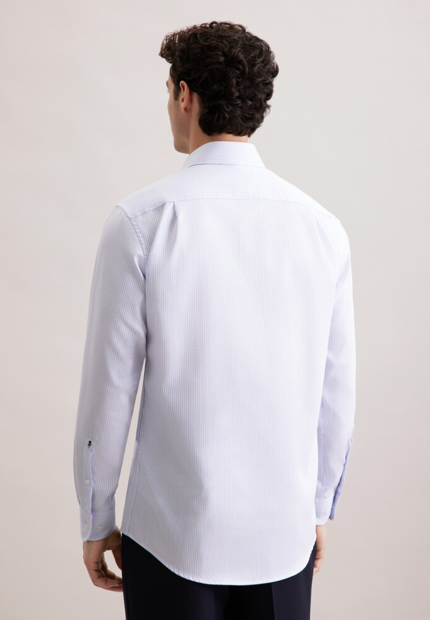 SKJORTE SEIDENSTICKER - BLÅ PRIK