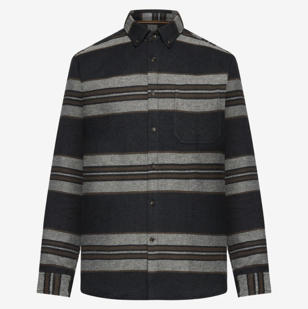 SIGNAL SKJORTE - BARNEY - BLÅ STRIB