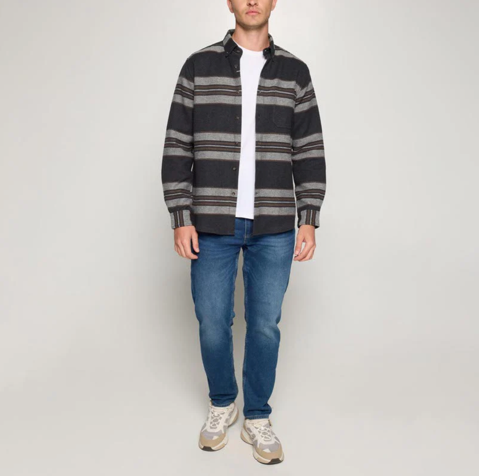 SIGNAL SKJORTE - BARNEY - BLÅ STRIB