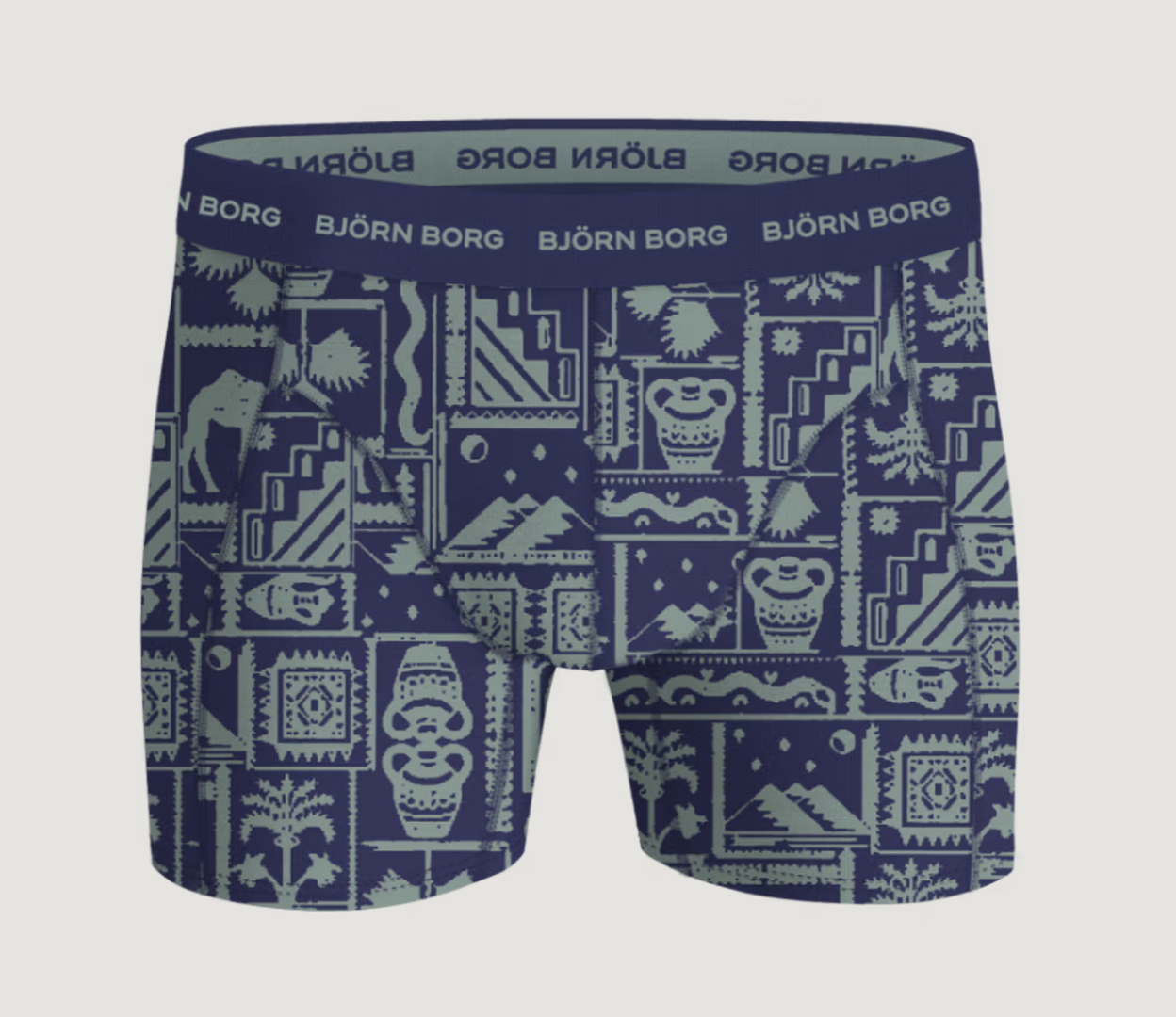 BJØRN BORG TIGHTS - BLÅ/MØNSTER - 3PACK