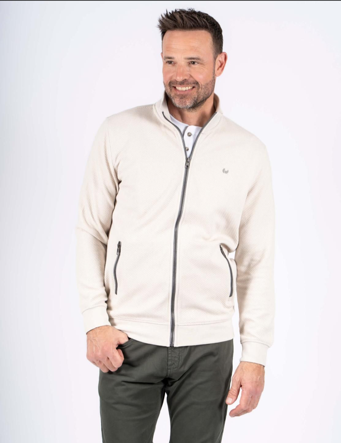 PREEND SWEAT JAKKE - HVID