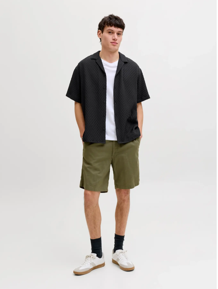 JACK&JONES SKJORTE - SEAN - SORT