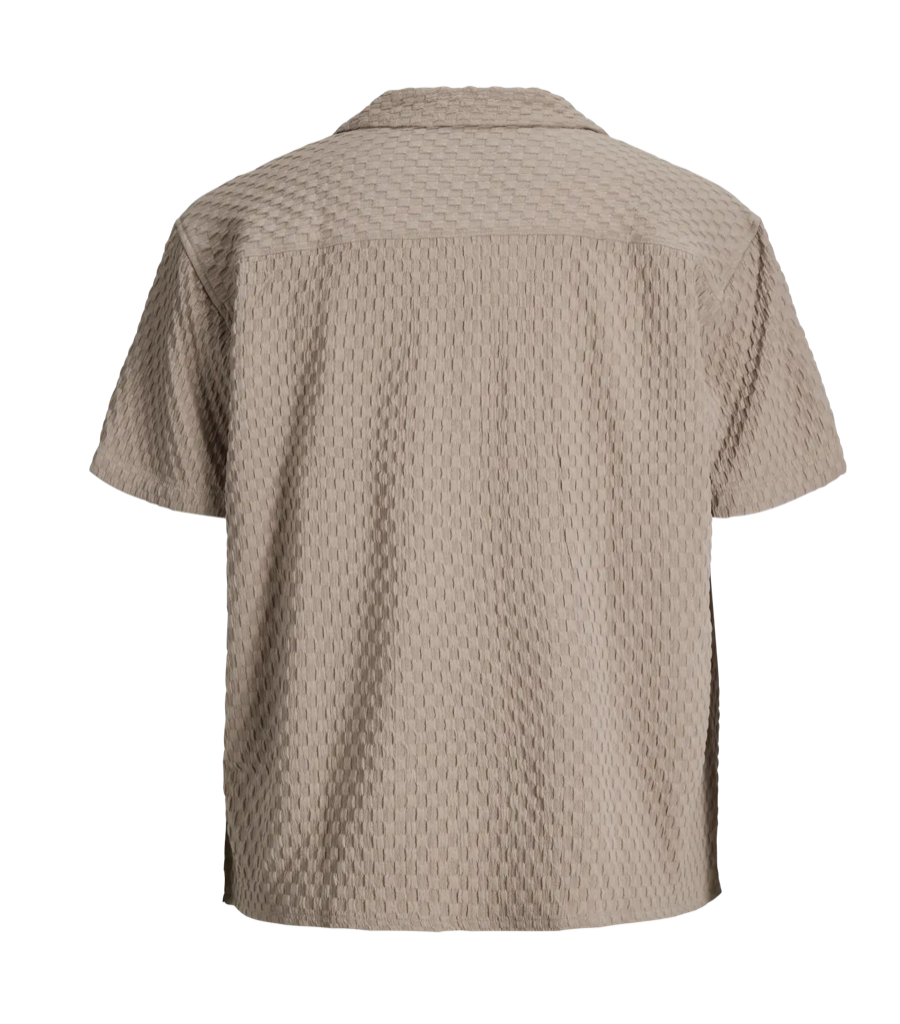 JACK&JONES SKJORTE - SEAN - BEIGE
