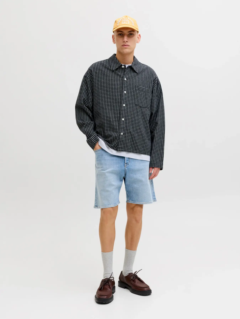 JACK&JONES SHORTS DENIM - LYS BLÅ
