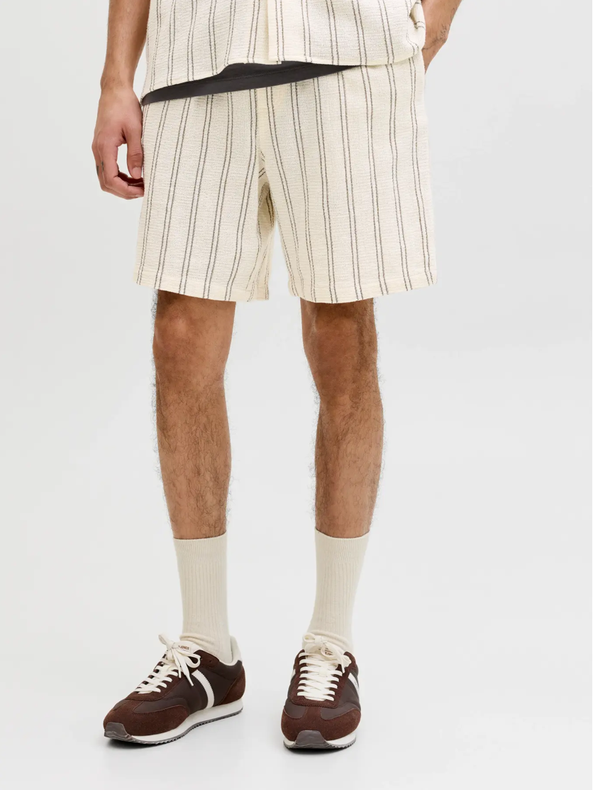 JACK&JONES SHORTS - BEIGE STRIB