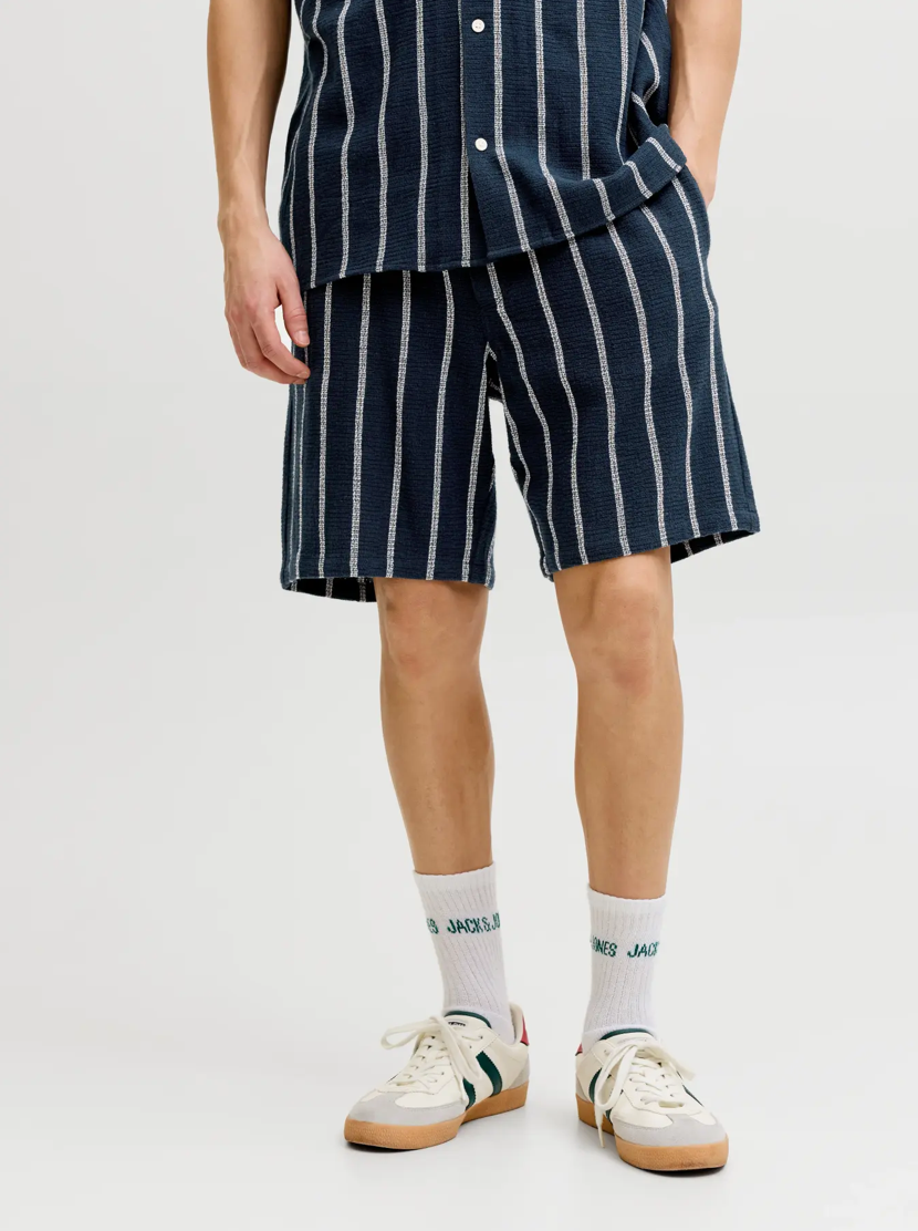 JACK&JONES SHORTS - BLÅ STRIB