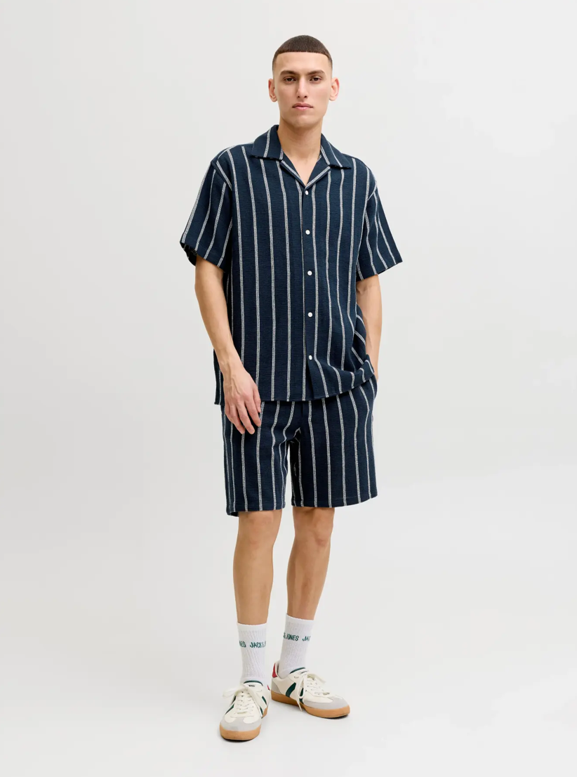 JACK&JONES SHORTS - BLÅ STRIB