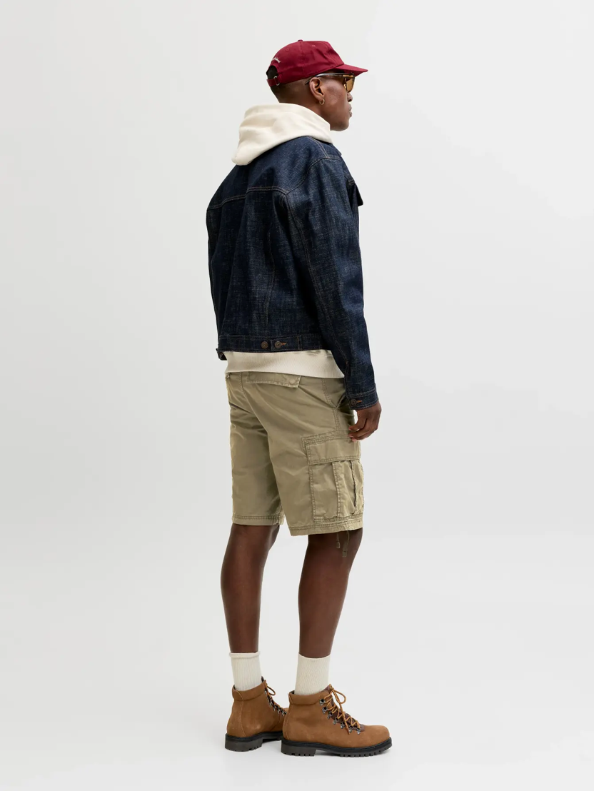 JACK&JONES CARGO SHORTS - GRØN