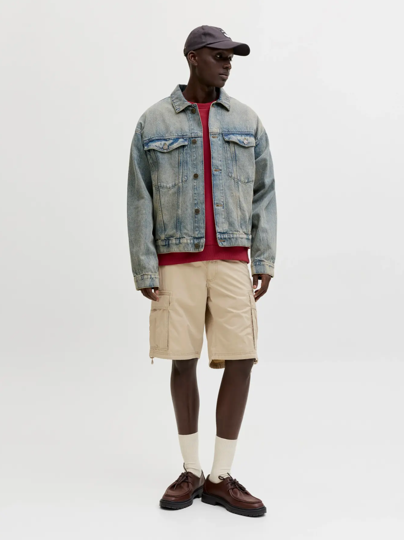JACK&JONES CARGO SHORTS - BEIGE