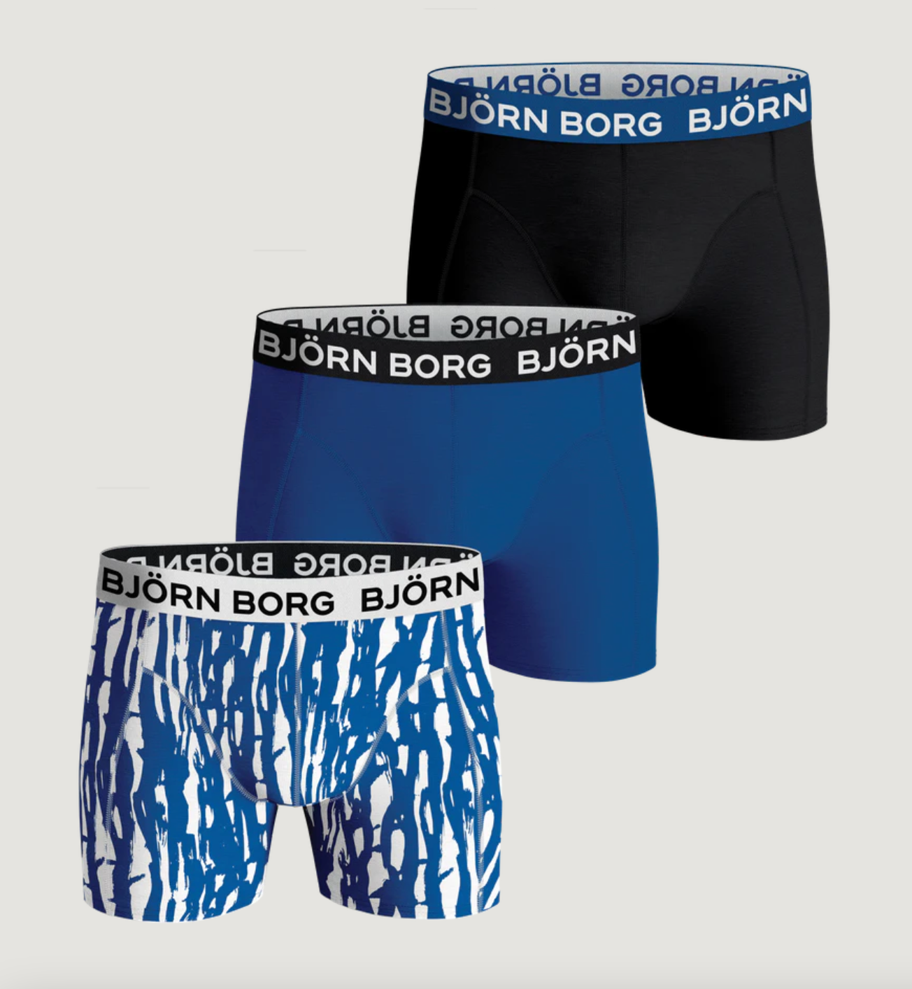 BB 3 PACK 1274 MP010 SORT-BLÅ-PRINT