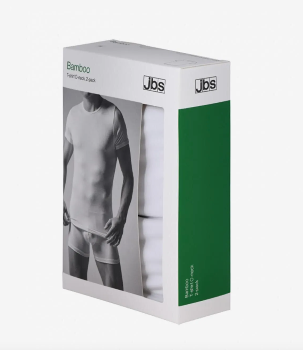 BAMBOO T-SHIRTS 180-2-1 HVID - 2 PACK