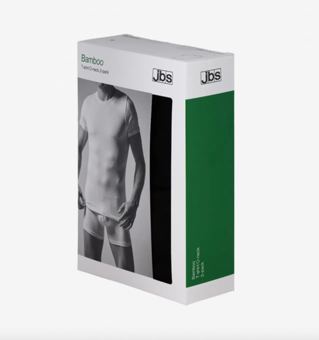 BAMBOO T-SHIRTS 180-2-9 SORT 2 PACK