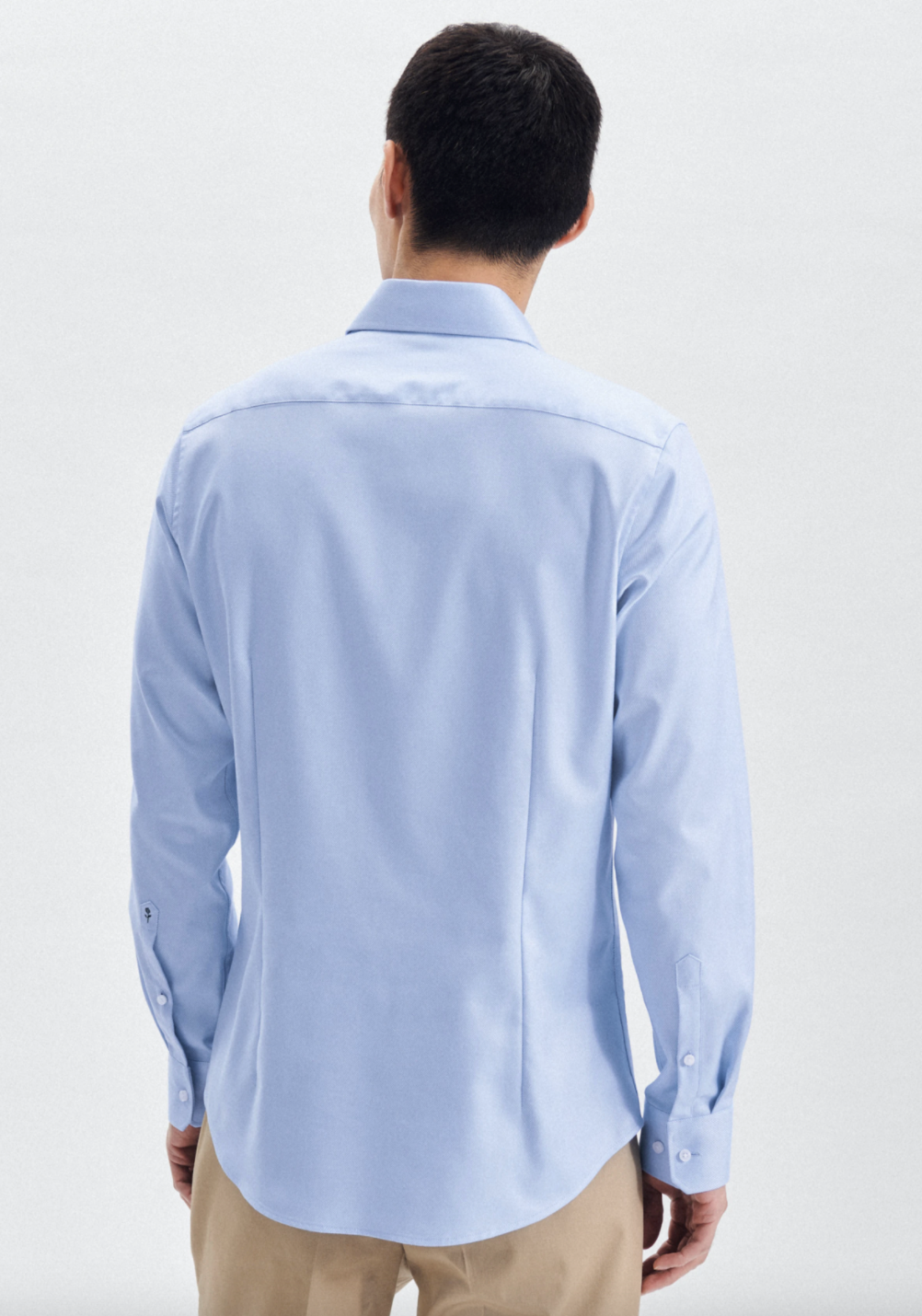 SKJORTE 01.253690 SHAPED LYSBLÅ