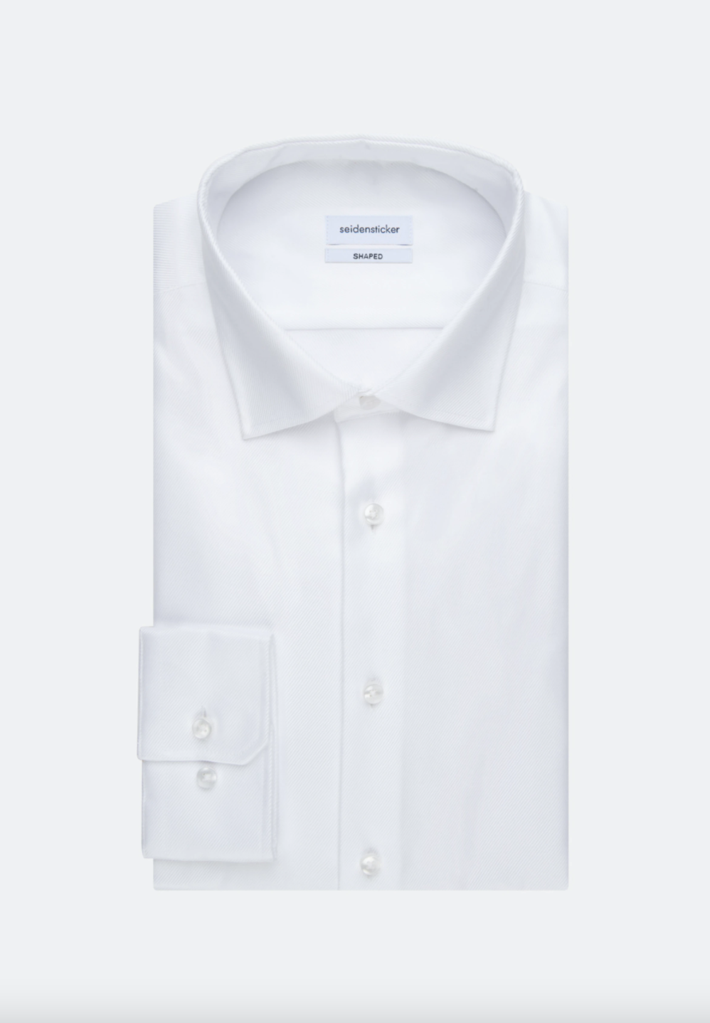 SKJORTE 01.253690 SHAPED HVID