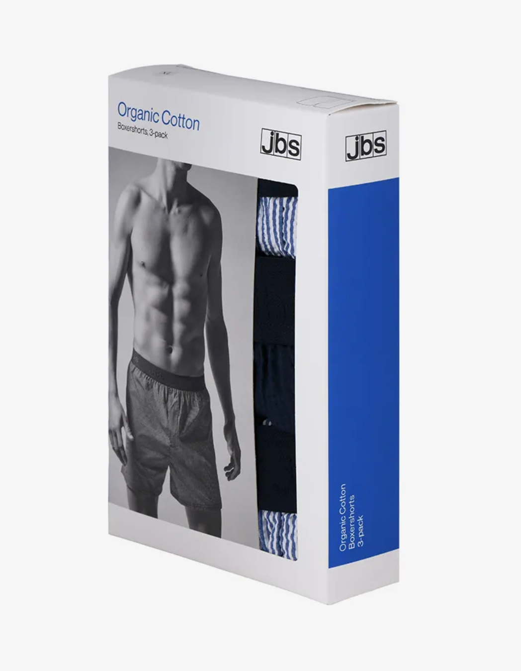 BOXER SHORTS 1171-13-12 BLÅ MØNSTER 3 PACK