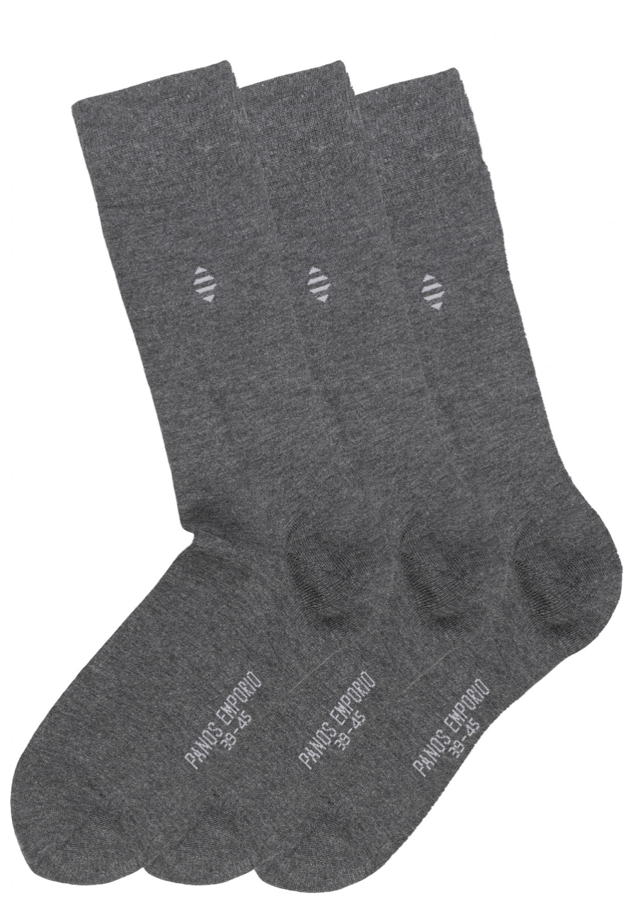 PANOS BAMBUS 3 PACK SOKKER PEML206 GRÅ