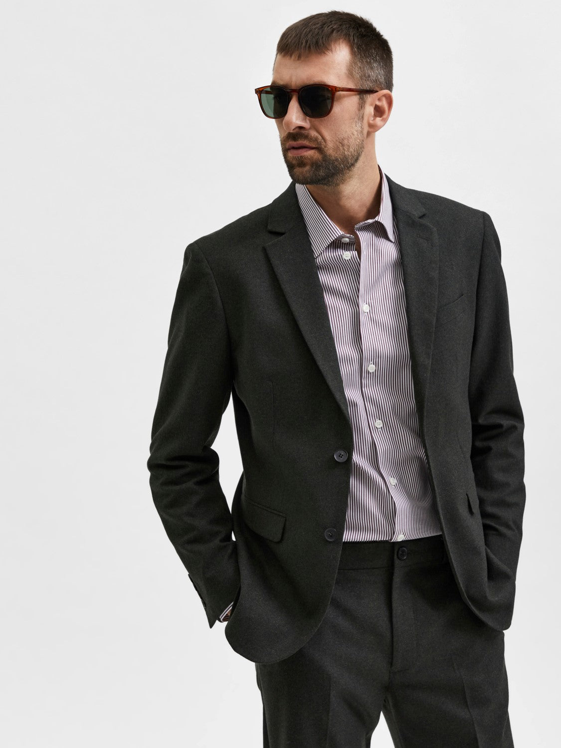 SLHSLIM ADRIAN JAKKE 16085274 GRØN