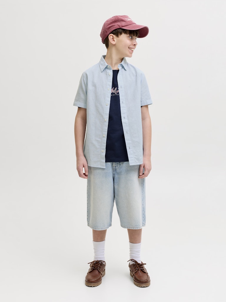 JUNIOR SKJORTE - BLÅ