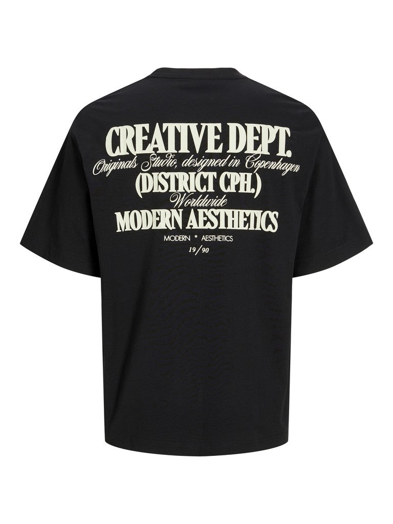 JUNIOR T-SHIRT - BLÅ/SORT