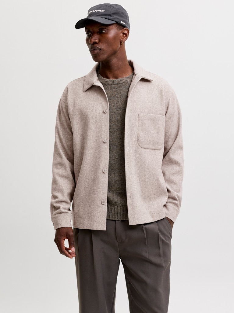 JACK&JONES OVERSHIRTS - BEIGE