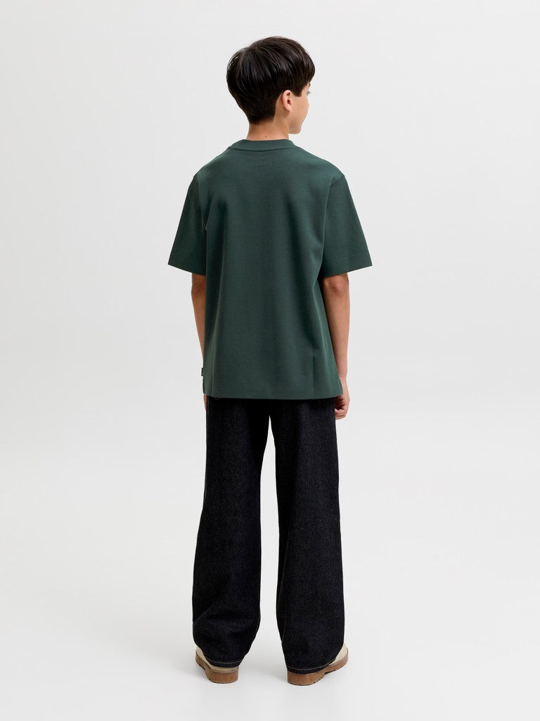 JUNIOR T-SHIRT - SORT/HVID/GRØN/BLÅ