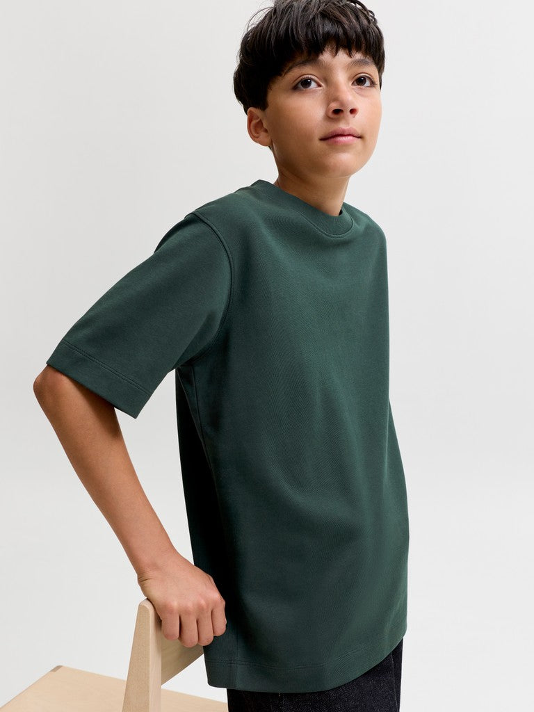 JUNIOR T-SHIRT - SORT/HVID/GRØN/BLÅ