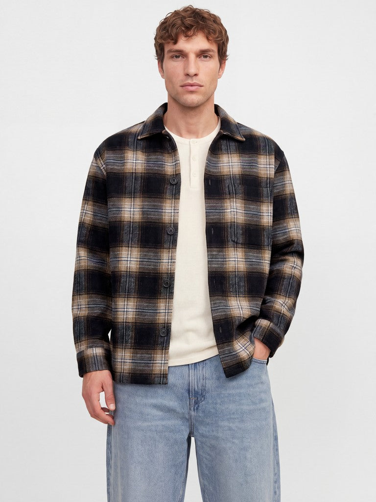 JACK&JONES OVERSHIRT - BLÅ