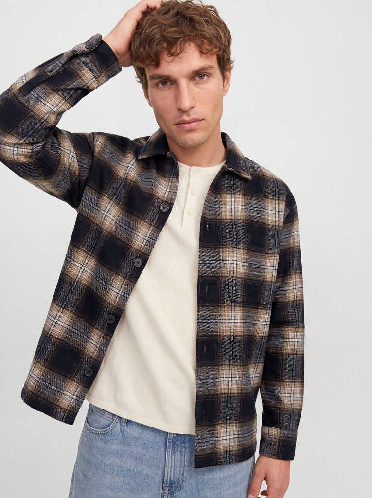 JACK&JONES OVERSHIRT - BLÅ